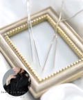 レディース 大人 上品 華奢なラリアットネックレス