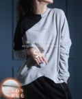 レディース 大人 モード 大人モード×裏起毛のロゴ入りプルオーバー